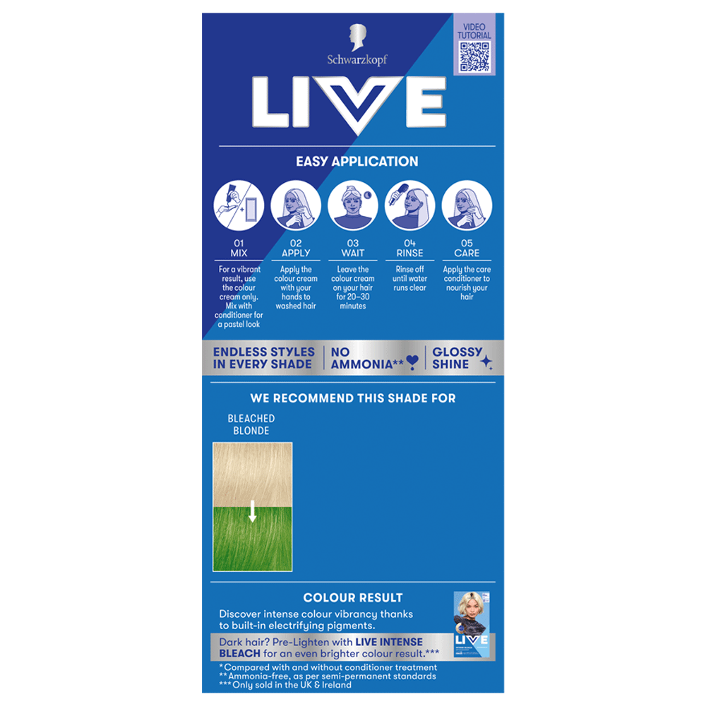 Bild: Schwarzkopf Live Colour Moment Haarfarbe Vivid Green