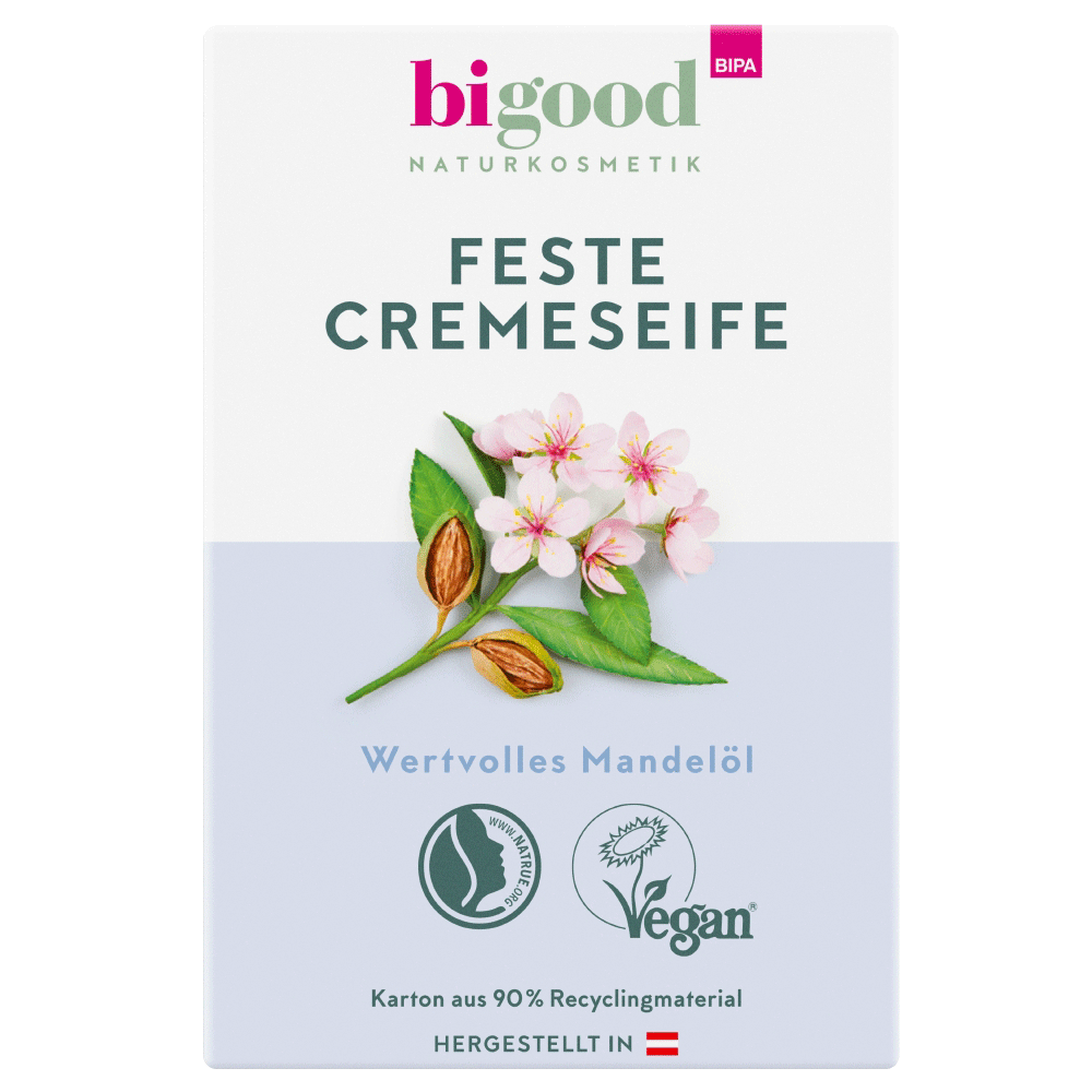 Bild: bi good Feste Cremeseife Mandelöl 