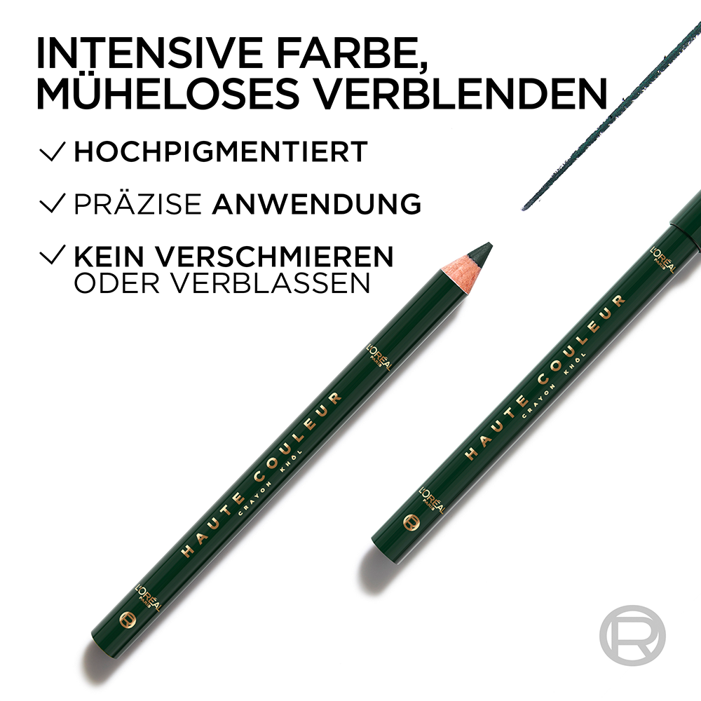 Bild: L'ORÉAL PARIS Haute Couleur Khol Eyeliner Emeraude Velvet