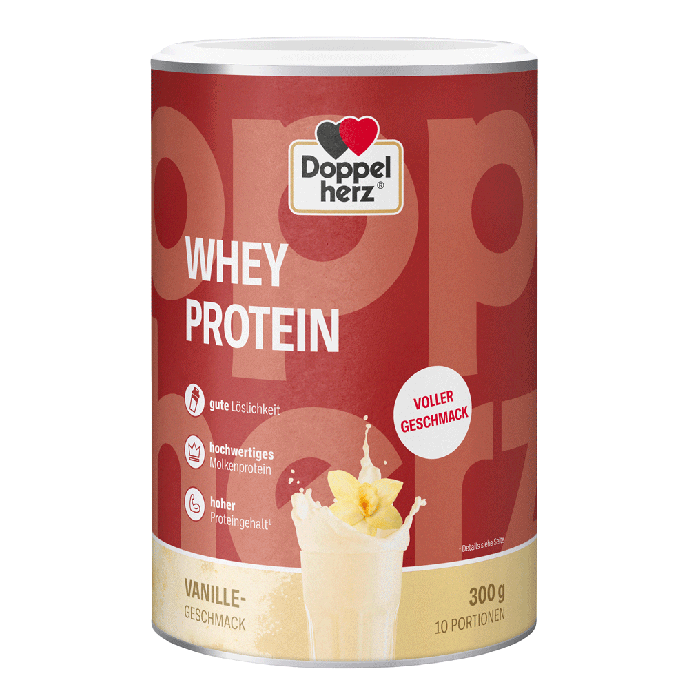 Bild: DOPPELHERZ Whey Protein Vanille