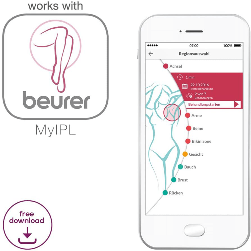 Bild: Beurer IPL 5500 Pure Skin Dauerhafte Haarentfernung