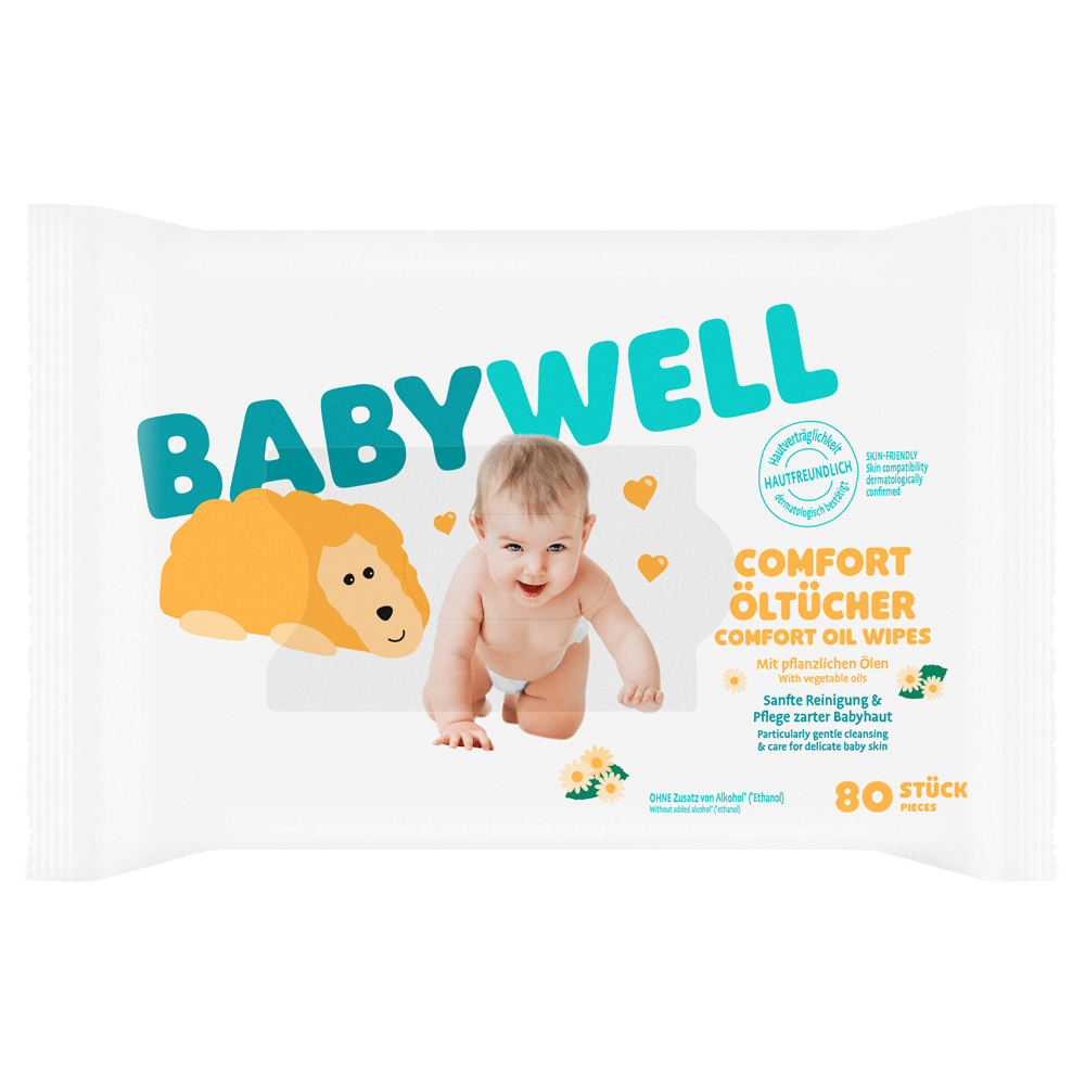Bild: BABYWELL Comfort Öl Tücher 