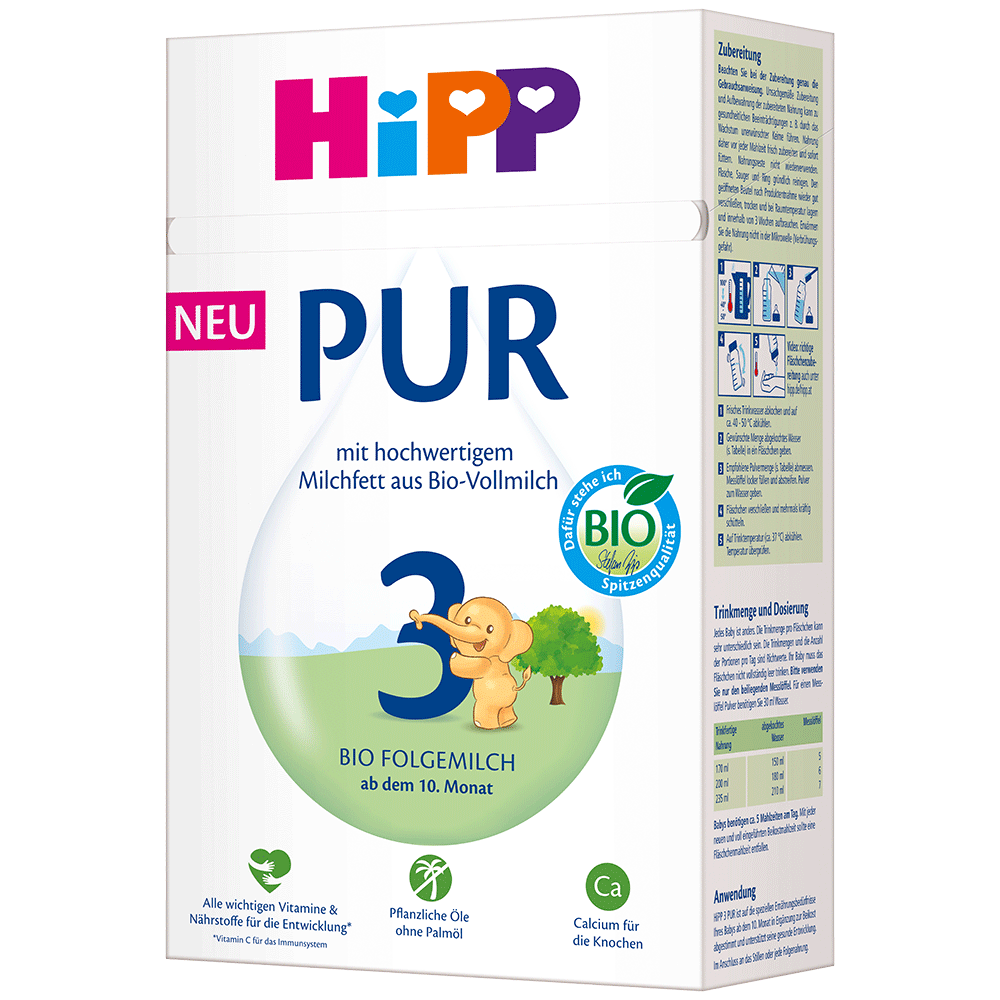 Bild: HiPP Pur 3 Bio Folgemilch