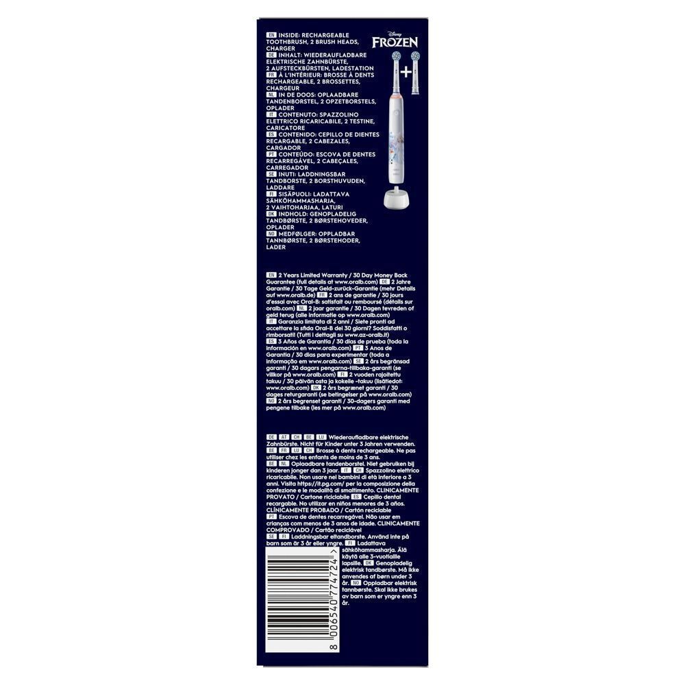 Bild: Oral-B Pro Junior Elektrische Zahnbürste, Weiß 