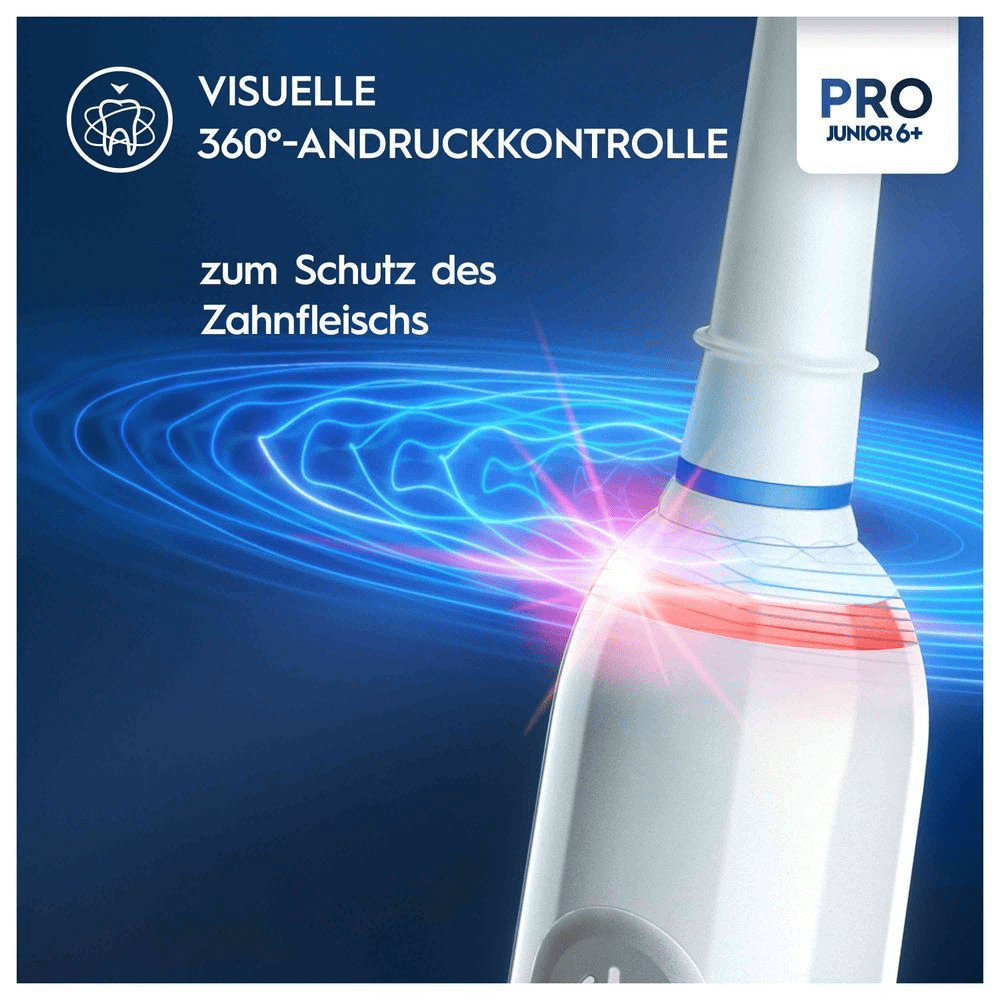 Bild: Oral-B Pro Junior Elektrische Zahnbürste, Weiß 