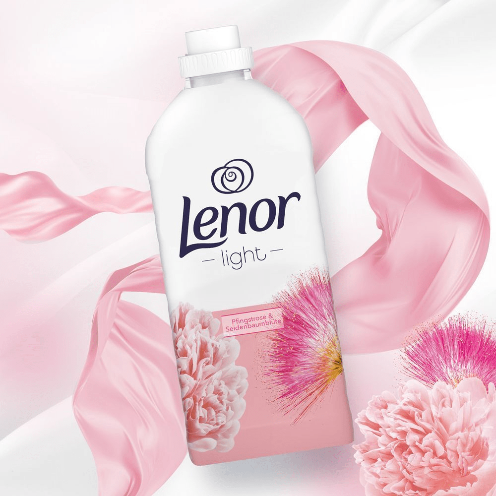 Bild: Lenor Weichspüler Light Pfingstrose & Seidenbaum-Blüte 
