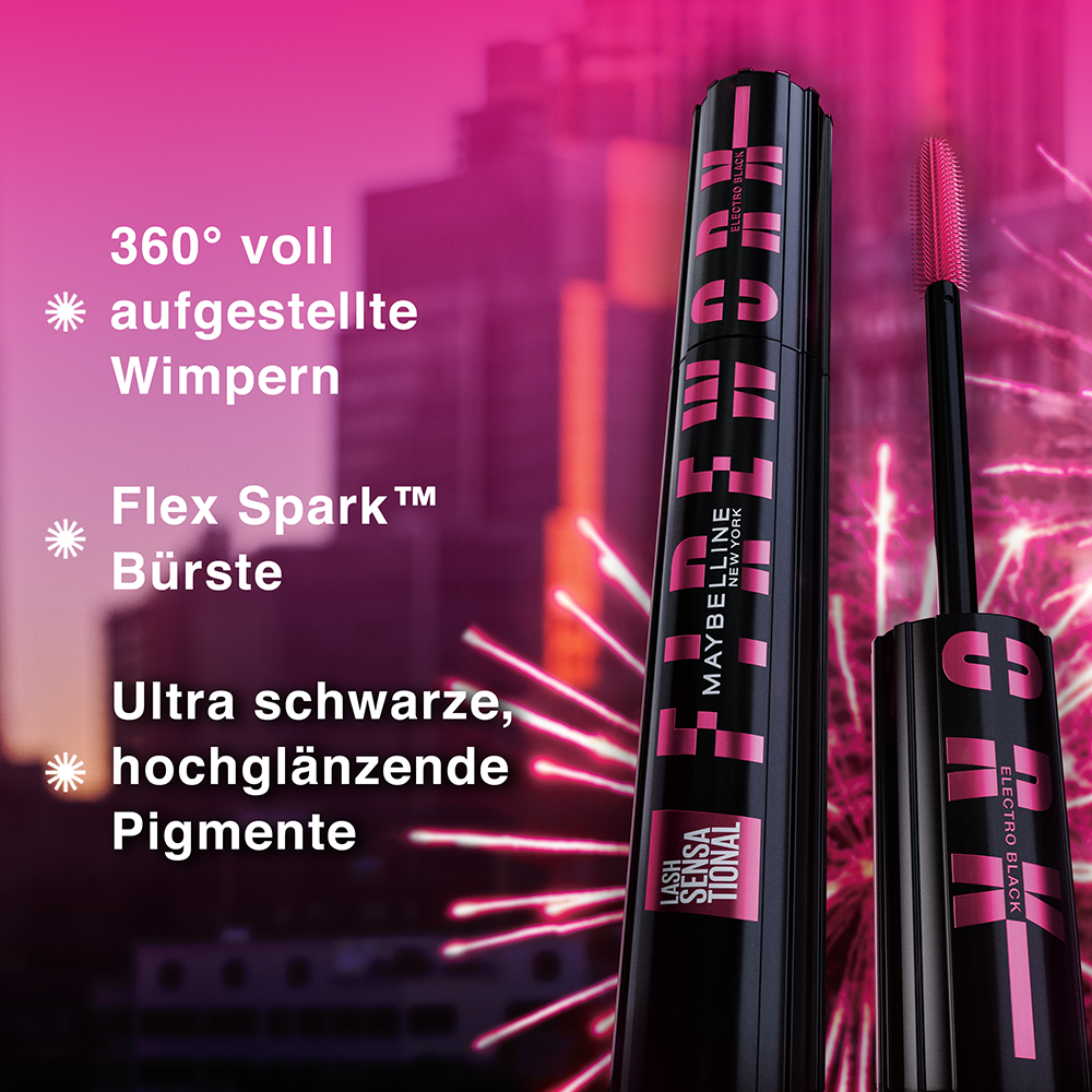 Bild: MAYBELLINE Lash Sensational Firework Mascara electro black