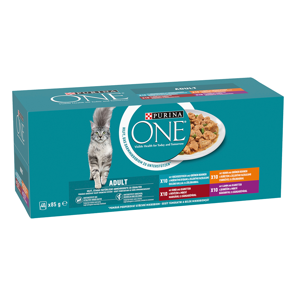 Bild: Purina ONE Adult Huhn, Rind, Lamm & Fisch 