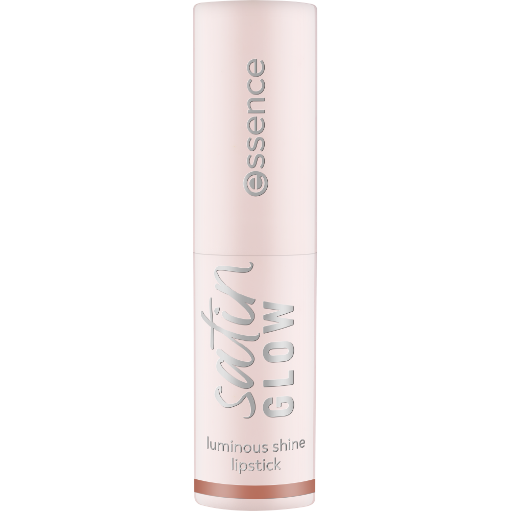 Bild: essence satin GLOW luminous shine lipstick Whole Latte Love 01