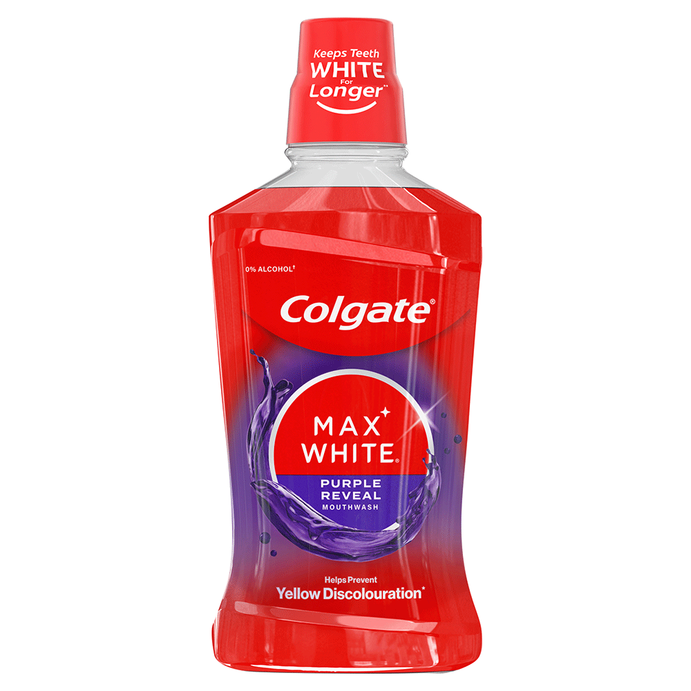 Bild: Colgate Mundspülung Max White Purple Reveal