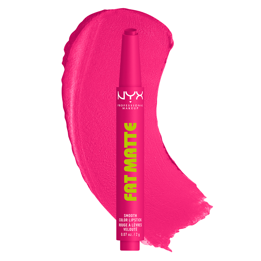 Bild: NYX Professional Make-up Fat Matte Smooth Lippenstift Fluffy Fuchsia