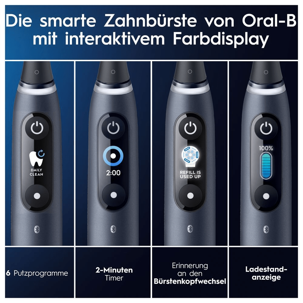 Bild: Oral-B iO 8 Elektrische Zahnbürste, Black Onyx 