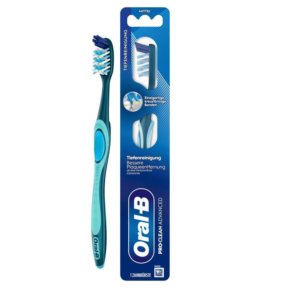 Bild: Oral-B PRO-CLEAN ADVANCED Handzahnbürste, Medium Borsten 