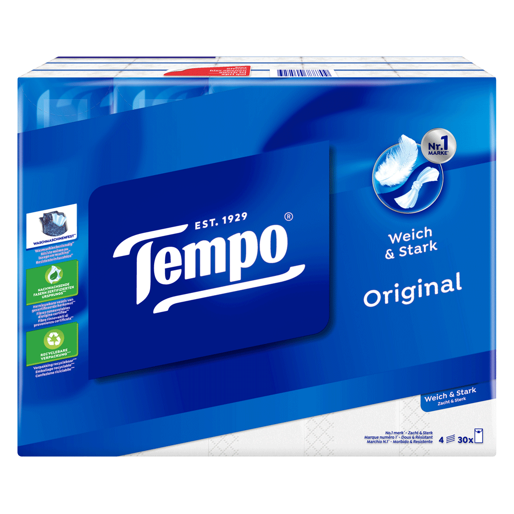 Bild: Tempo Taschentücher Original