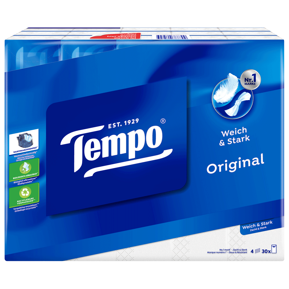 Bild: Tempo Taschentücher Original
