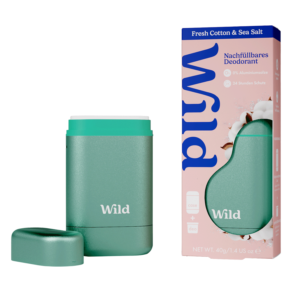 Bild: WILD Deostick Starter Kit Fresh Cotton & Sea Salt 