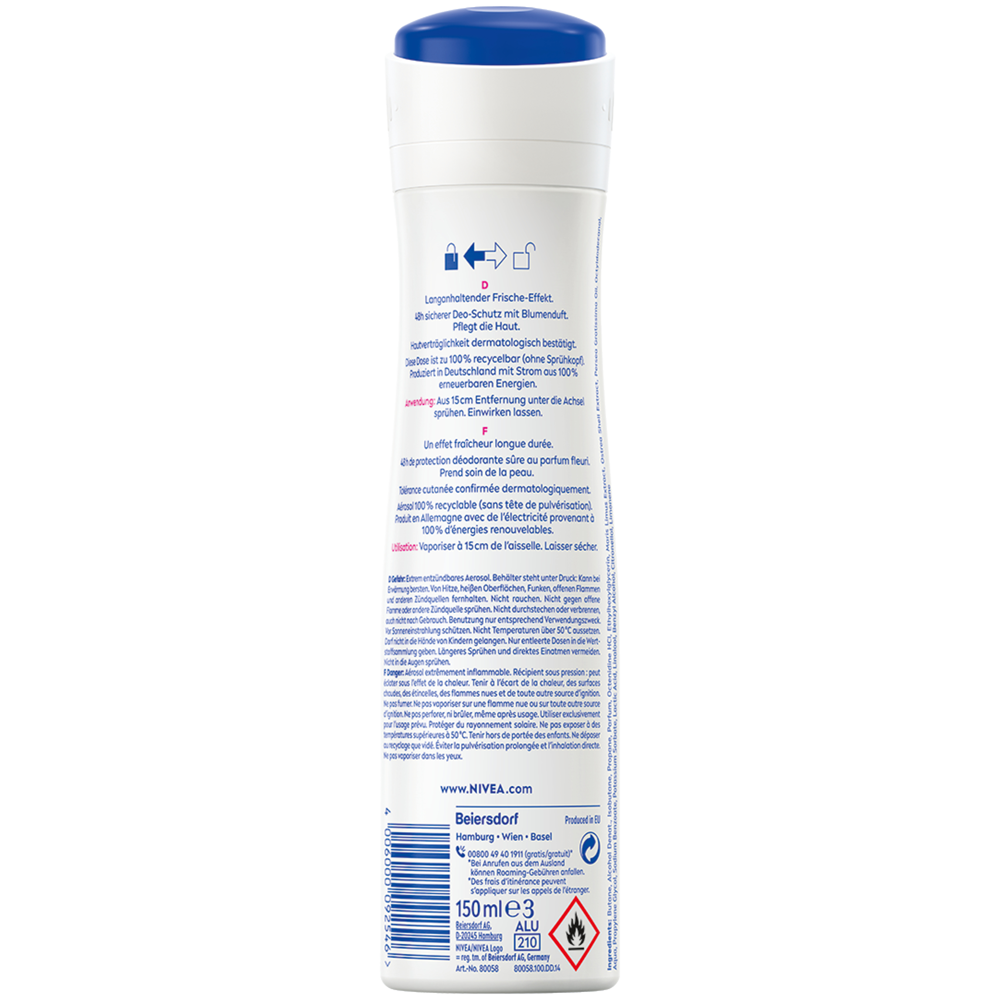 Bild: NIVEA Fresh Flower Deospray 