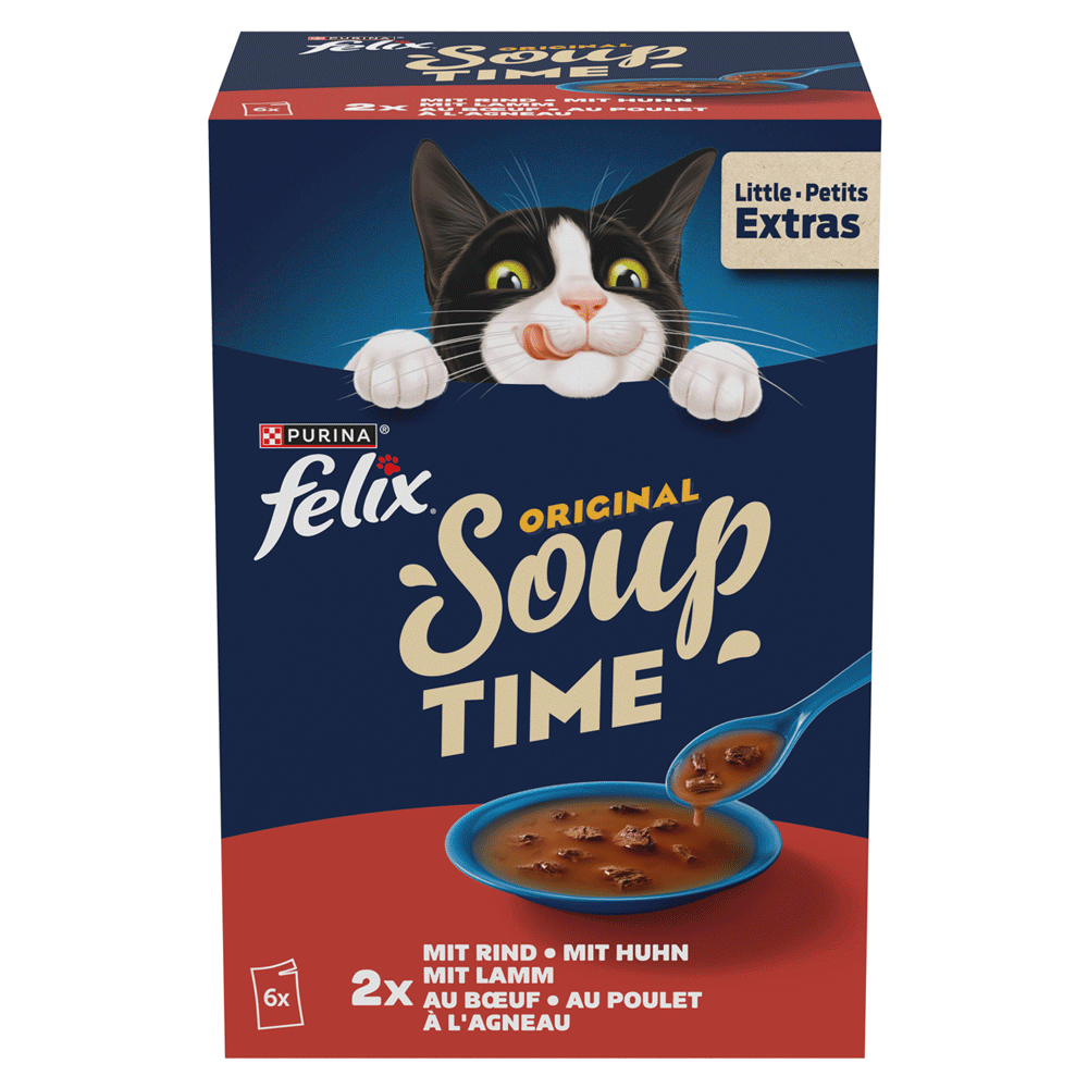 Bild: Felix Original Soup Time mit Rind, Huhn und Lamm 
