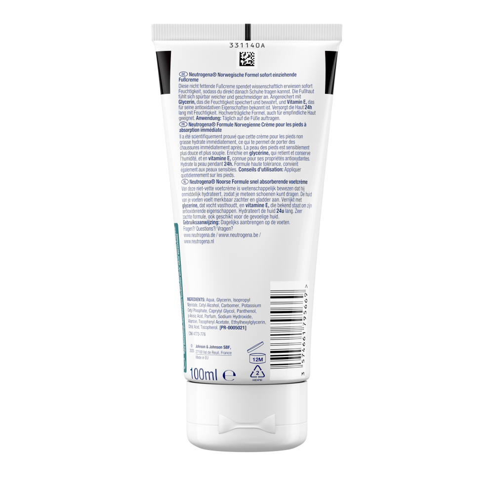 Bild: Neutrogena Sofort Einziehend Feuchtigkeitsspendende Fußcreme