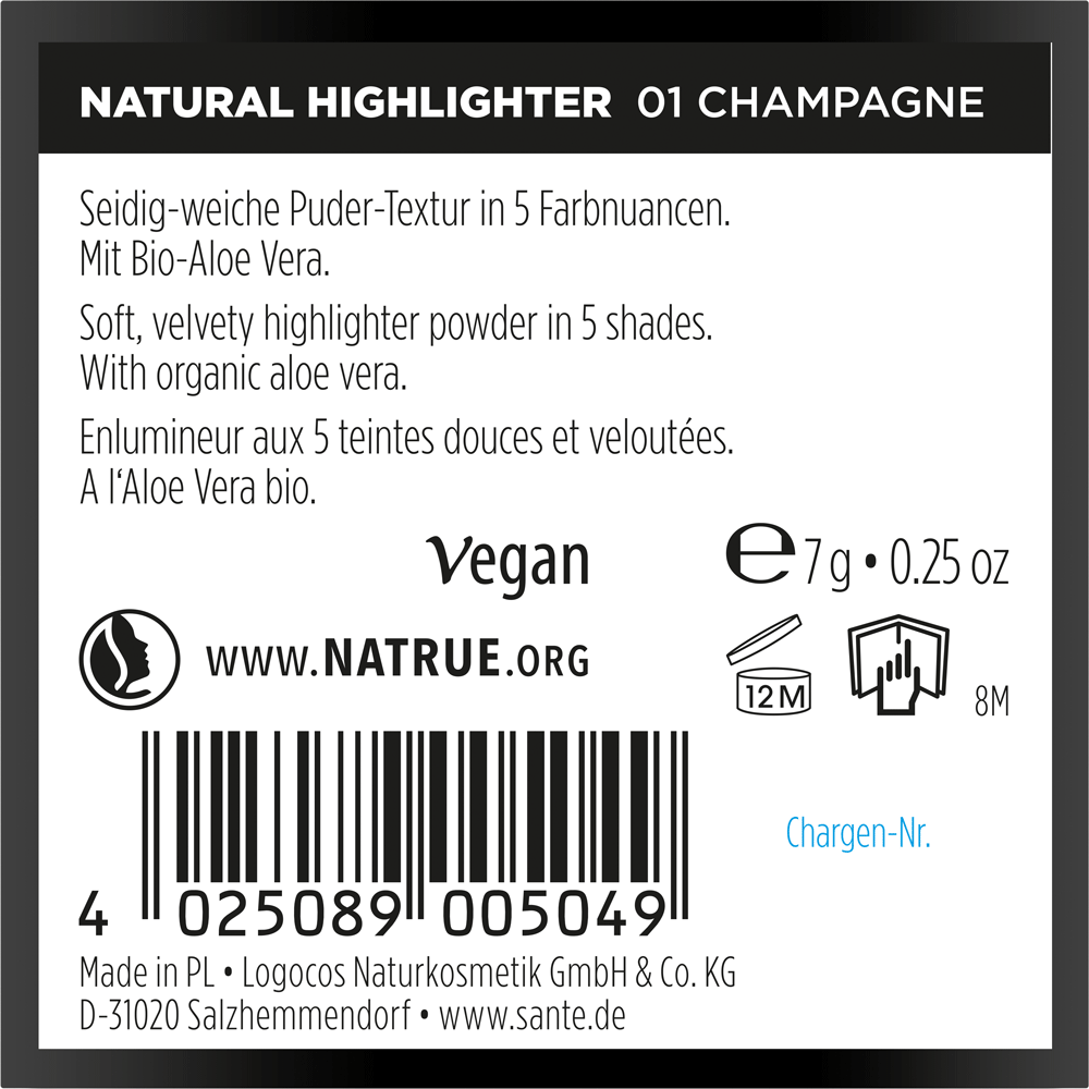 Bild: SANTE Natural Highlighter 01