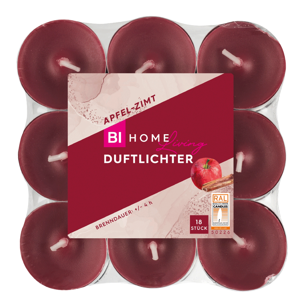 Bild: BI HOME Living Duftlichter Apfel Zimt 