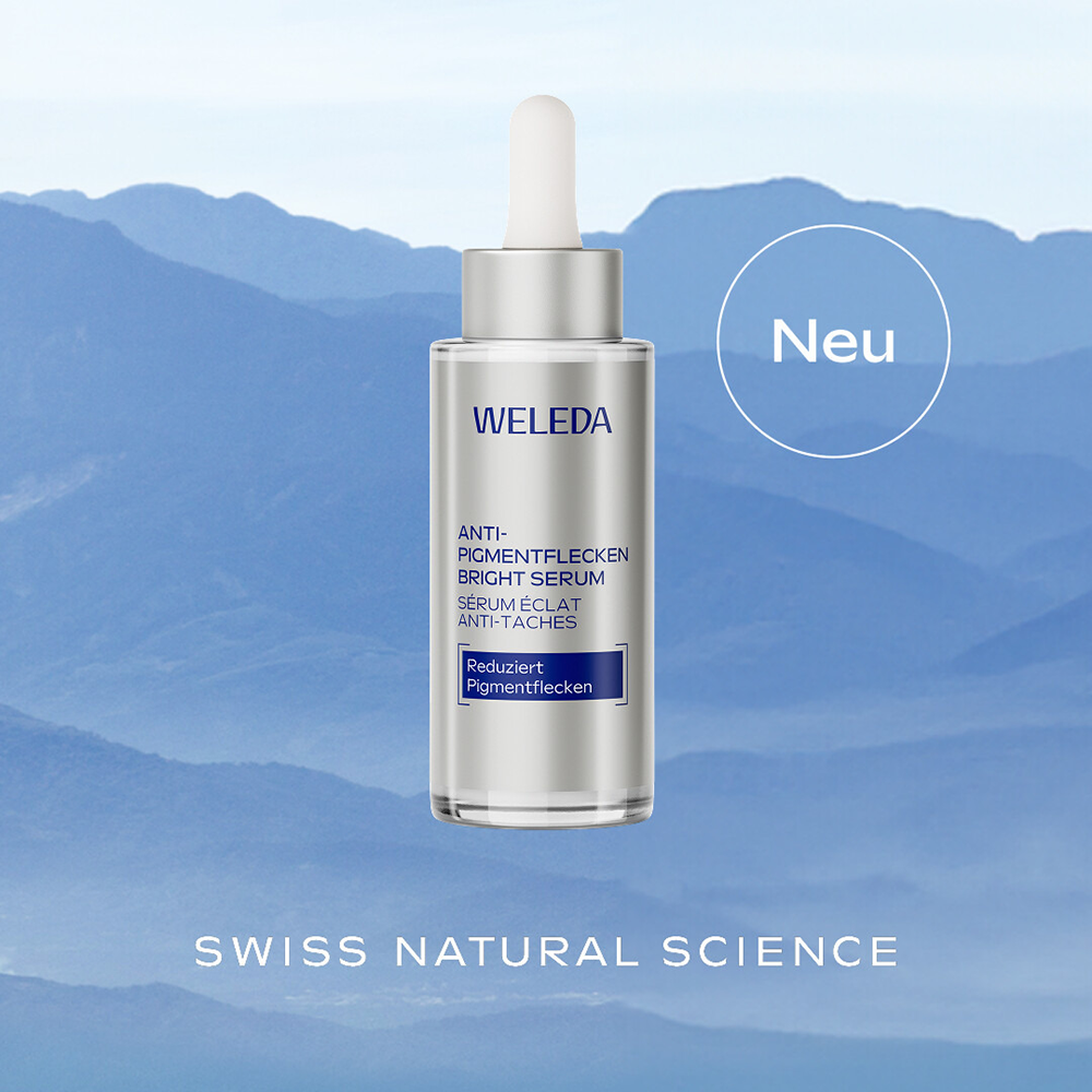 Bild: WELEDA Anti-Pigmentflecken Bright Serum Blauer Enzian und Edelweiss 