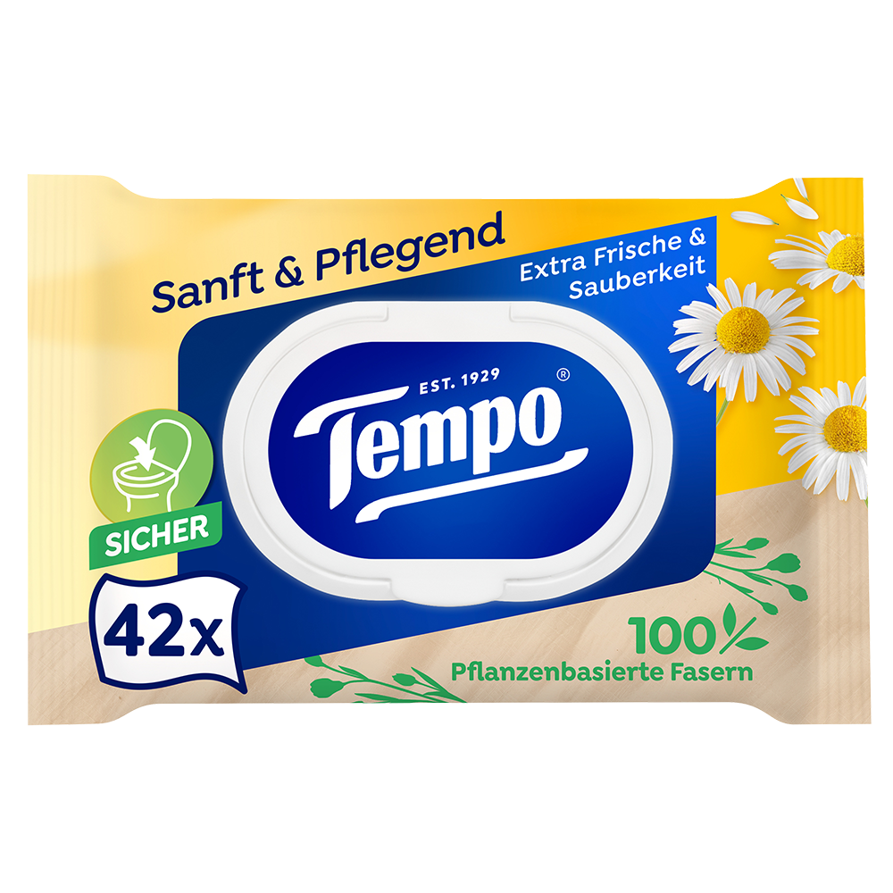 Bild: Tempo Feuchtes Toilettenpapier sanft & pflegend 