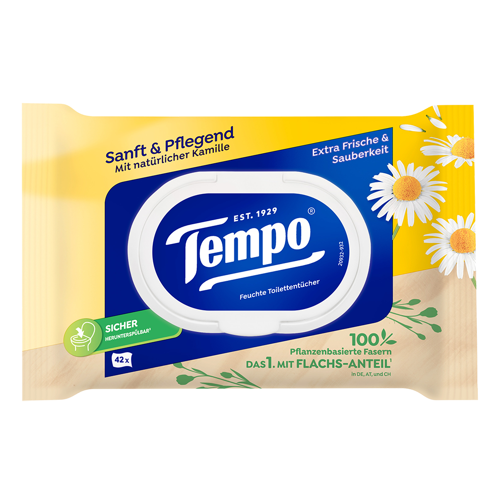 Bild: Tempo Feuchtes Toilettenpapier sanft & pflegend 