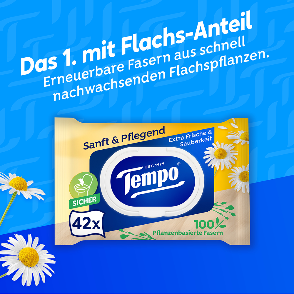 Bild: Tempo Feuchtes Toilettenpapier sanft & pflegend 