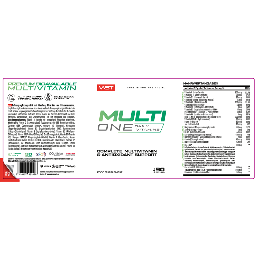Bild: Vast Multi One Daily Vitamins