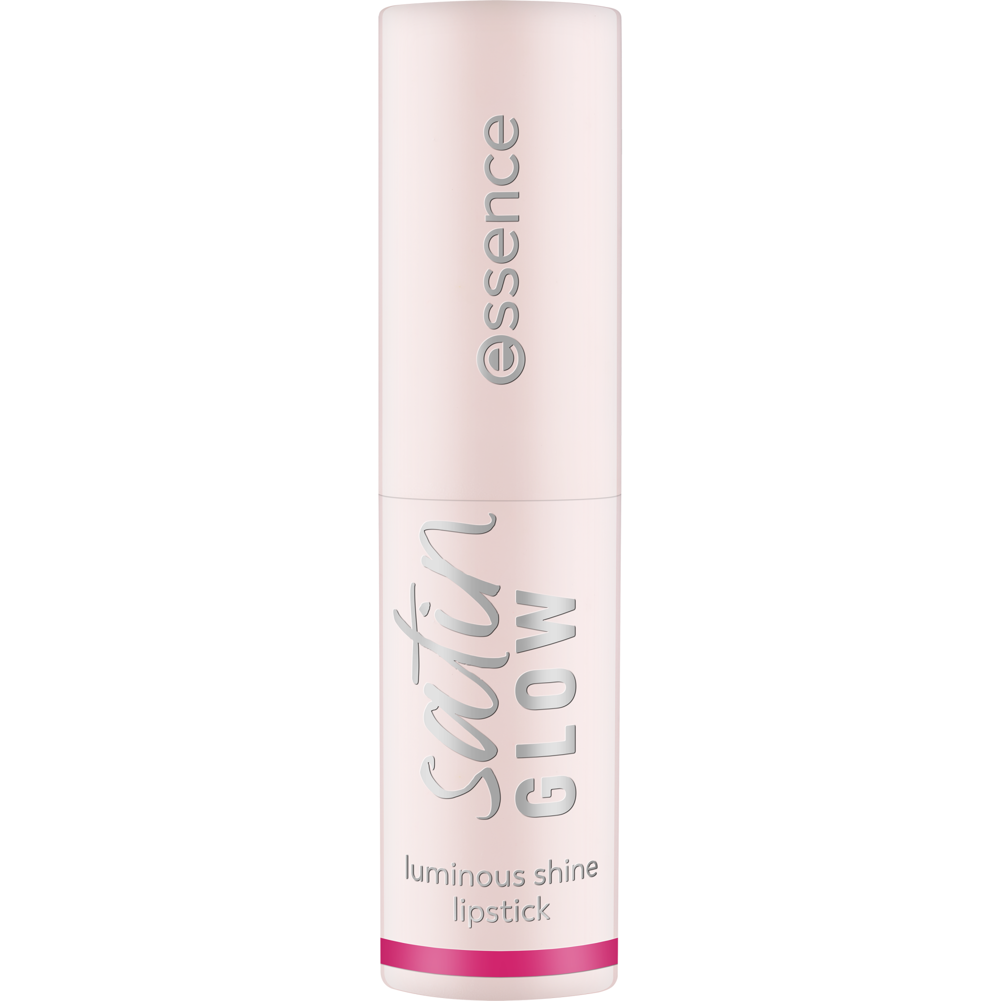 Bild: essence satin GLOW luminous shine lipstick Fuchsionista 08