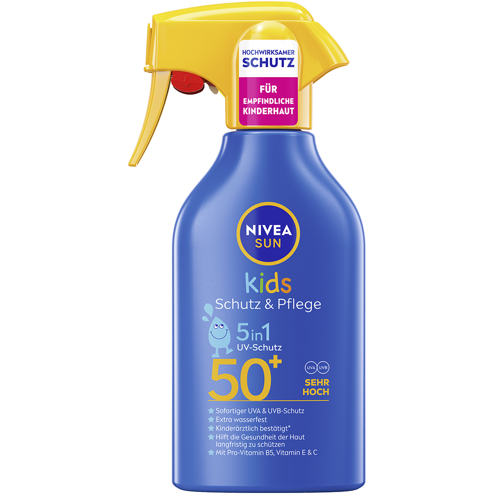 Bild: NIVEA Sun Kids Sonnencreme Schutz und Pflege LSF 50+ 