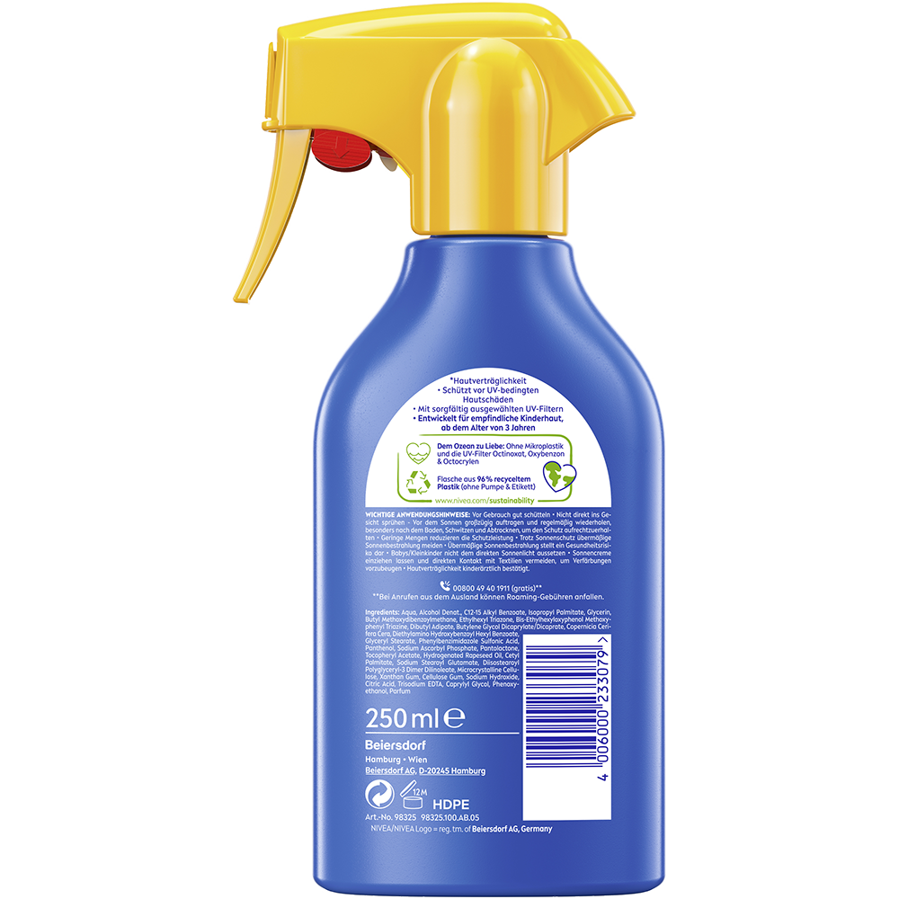Bild: NIVEA Sun Kids Sonnencreme Schutz und Pflege LSF 50+ 