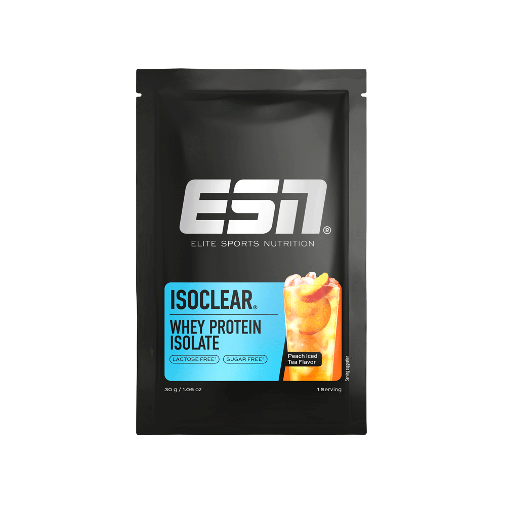 Bild: ESN Isoclear Whey Protein Isolate Peach Iced Tea Flavor 