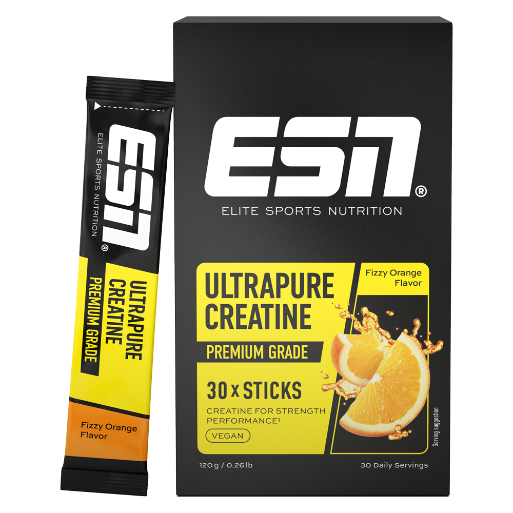 Bild: ESN Proteinpulver Ultrapure Creatine Premium Grade Fizzy Orange 