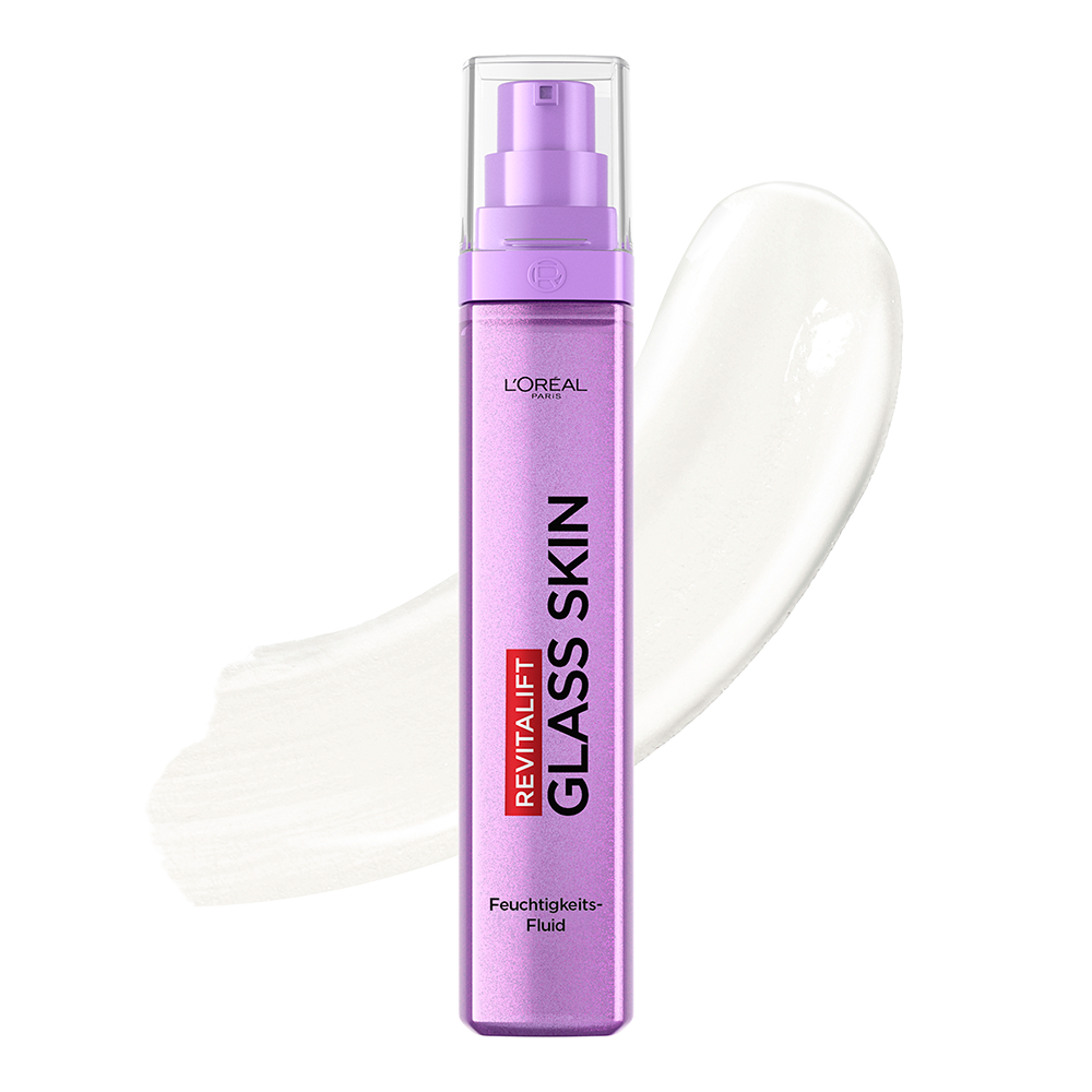 Bild: L'ORÉAL PARIS Revitalift Filler Glass Skin Feuchtigkeits-Fluid 