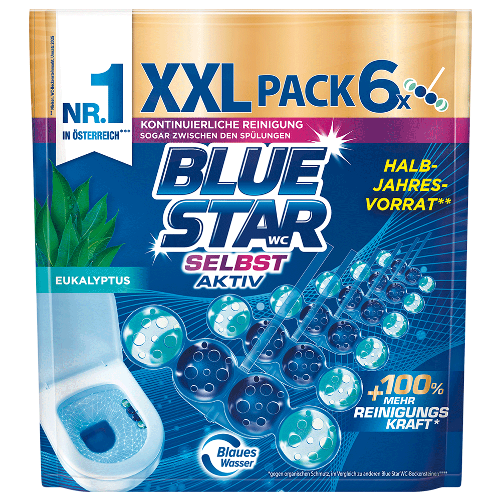 Bild: Blue Star Selbst Aktiv WC Steine Eukalyptus 