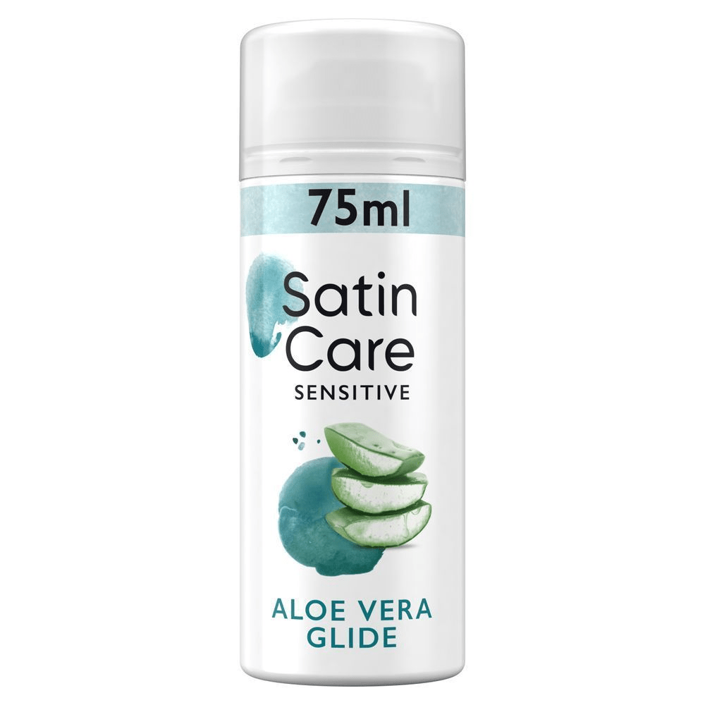 Bild: Gillette Satin Care Rasiergel, Aloe Vera 