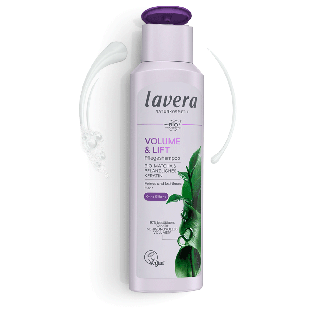 Bild: lavera Pflegeshampoo Volumen & Kraft 