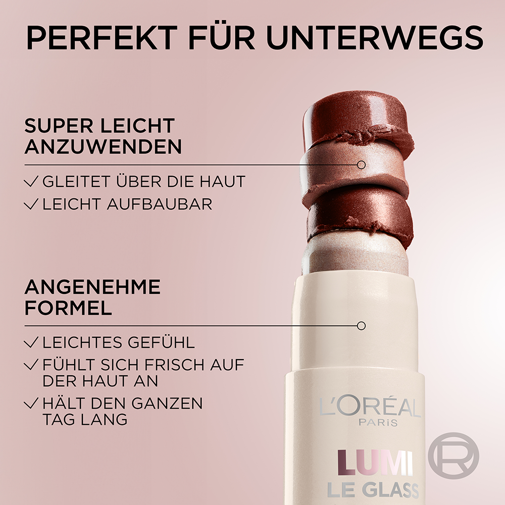 Bild: L'ORÉAL PARIS Lumi Le Glow Highlighter Stick Pearl Eclat