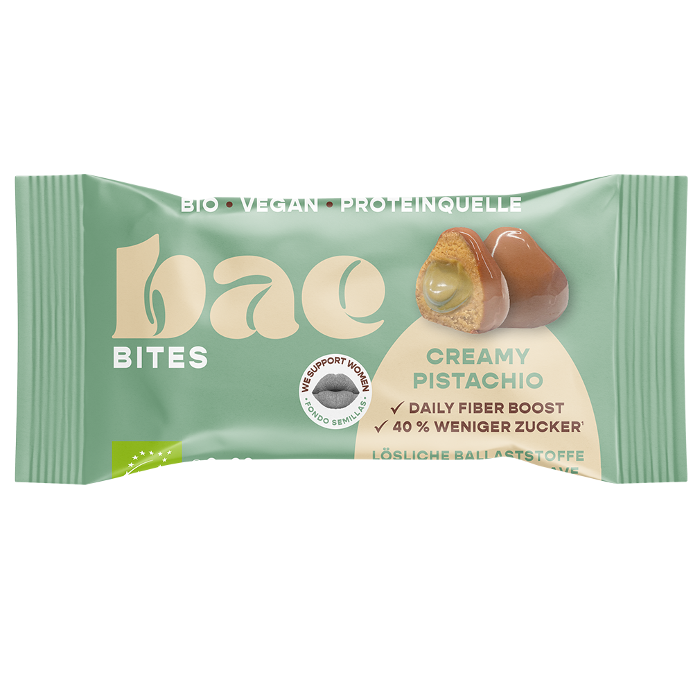 Bild: bae Bio Hafer-Bites Creamy Pistachio