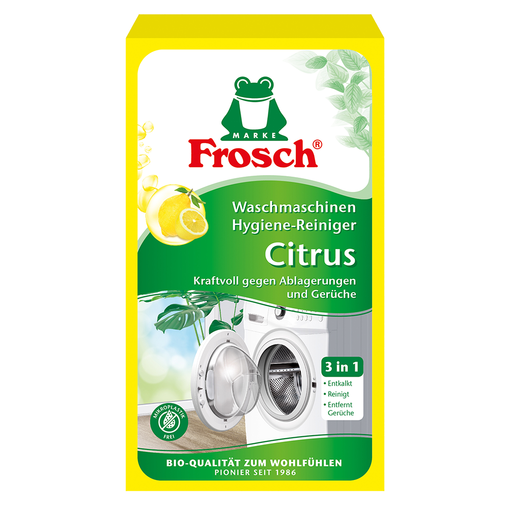 Bild: Frosch Waschmaschinen Hygiene Reiniger Citrus 