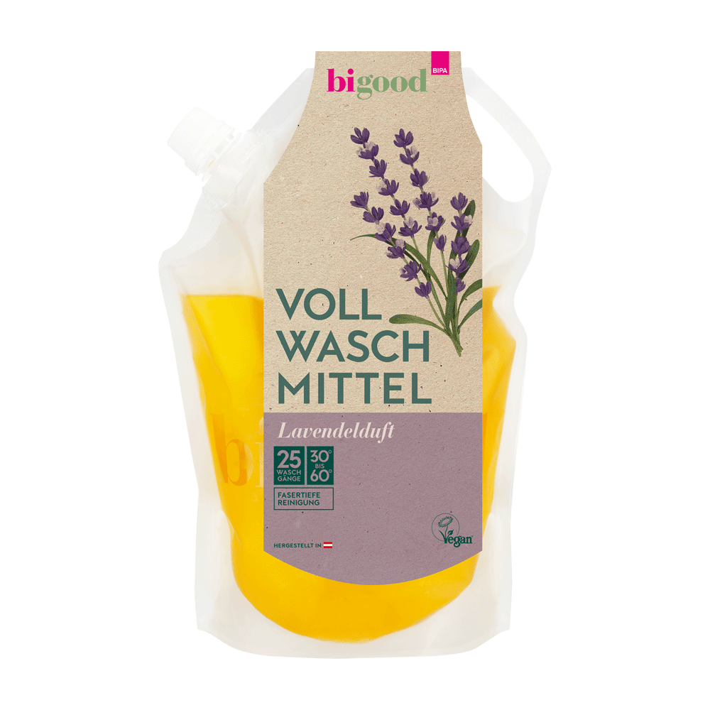 Bild: bi good Vollwaschmittel Lavendelduft 
