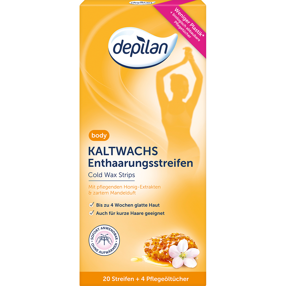 Bild: depilan Kaltwachs Enthaarungsstreifen Body 