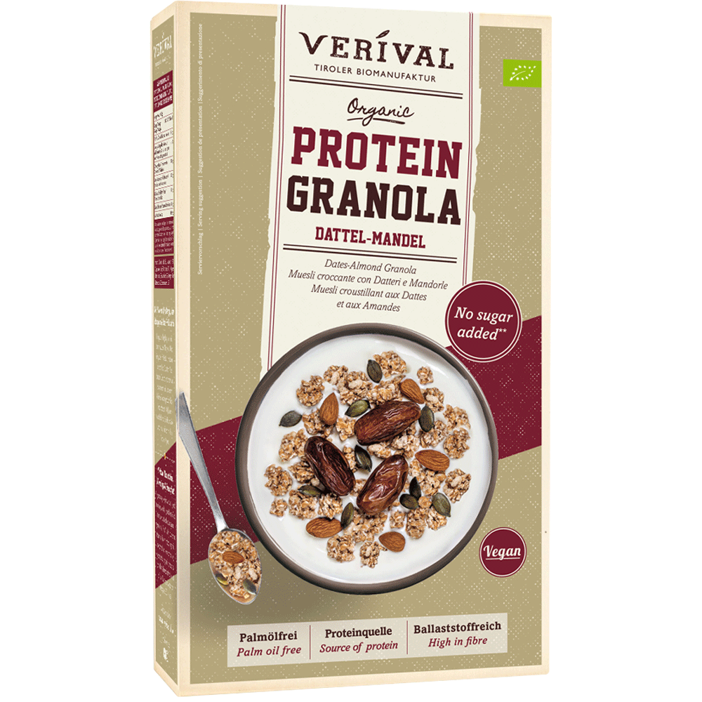 Bild: Verival Protein Granola Dattel-Mandel