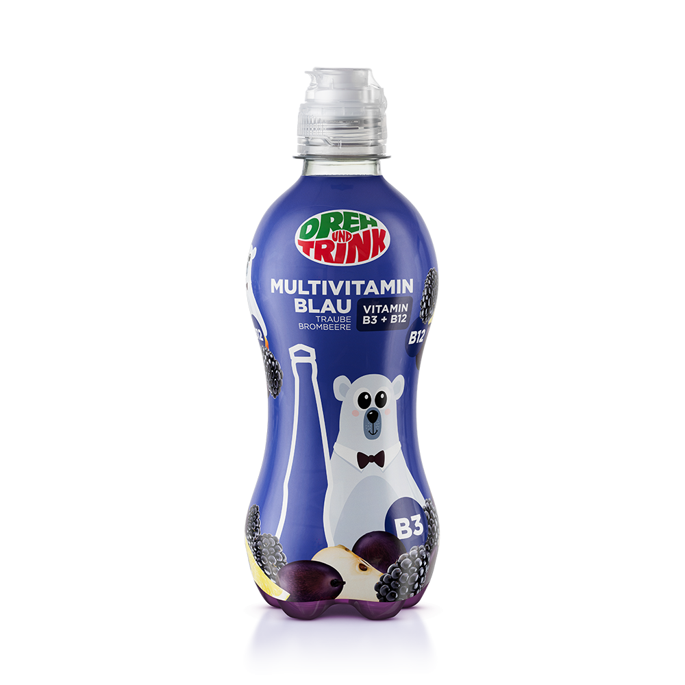Bild: Dreh & Trink Multivitamin Blau Traube, Brombeere