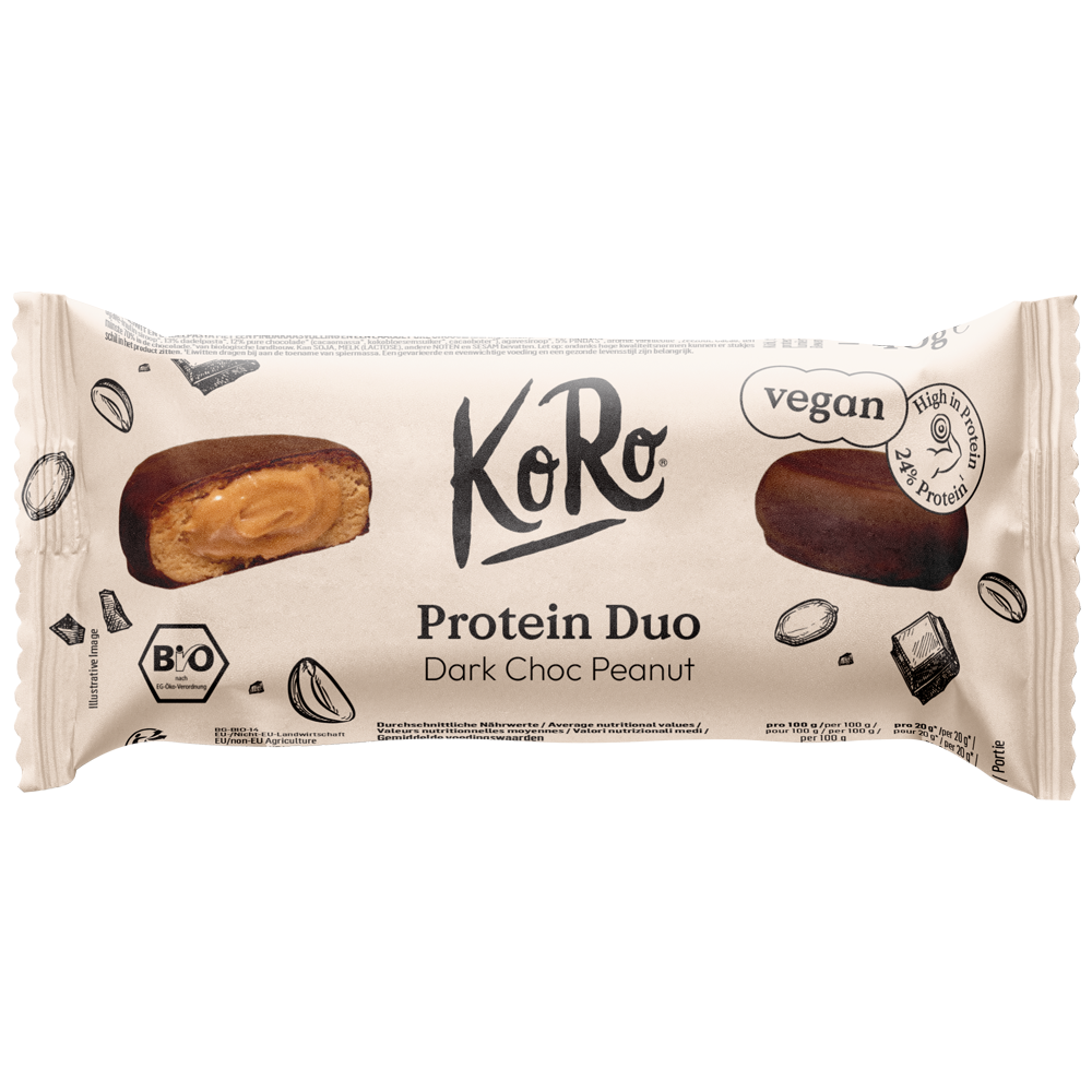 Bild: KoRo Protein Duo Dark Choc Peanut 