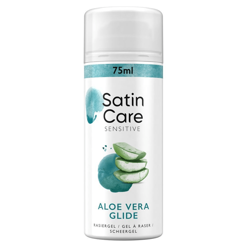 Bild: Gillette Satin Care Rasiergel, Aloe Vera 