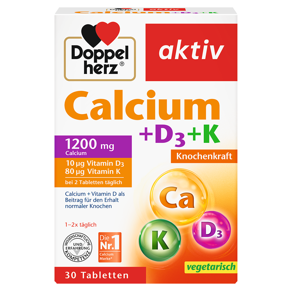 Bild: DOPPELHERZ Calcium + D3 + K
