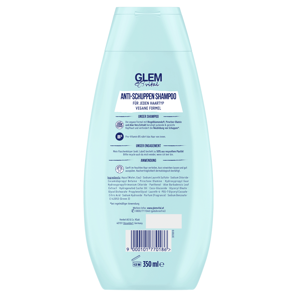 Bild: GlemVital Shampoo Anti-Schuppen Ringelblume 